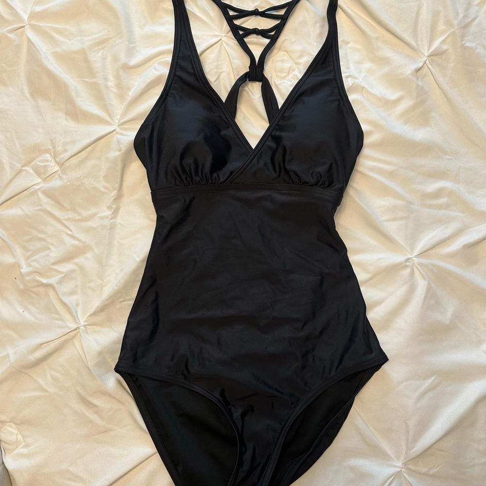 Prana Black Women Swim One Piece